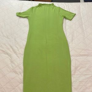 Naked wardrobe nw mock neck bodycon maxi dress